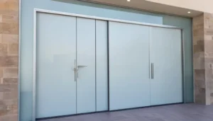 نجار في جدة يقوم بتركيب أبواب أكورديون خشبية وبلاستيكية بتصميم أنيق لتقسيم المساحات